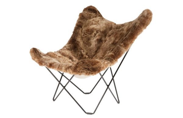 Cuero Mariposa vacht kort, zwart frame