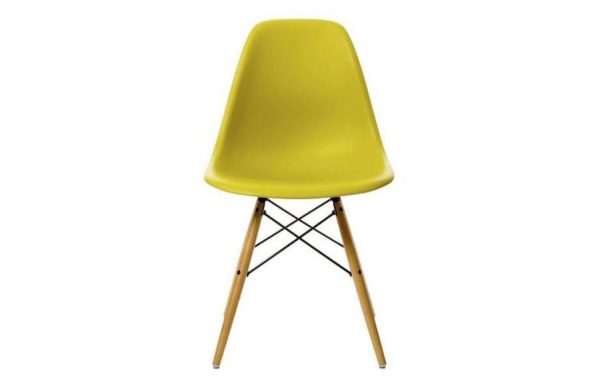 Vitra DSW stoel met honingkleur essen onderstel