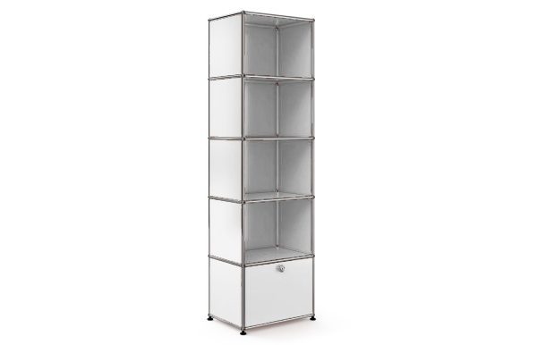 USM Haller open kast met achterpanelen en klep
