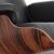 Palissander met zwart leder