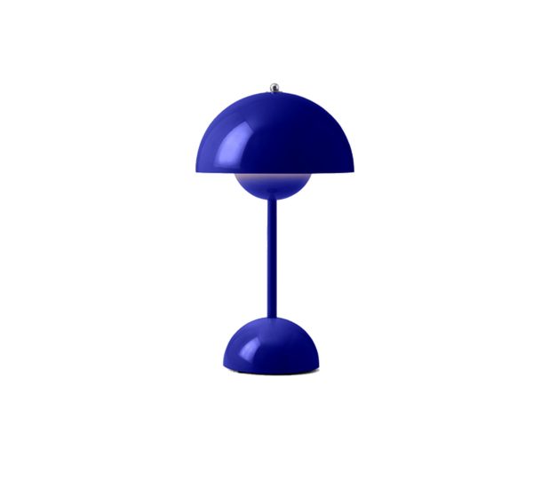 &Tradition Flowerpot VP9 draadloze tafellamp cobalt blauw
