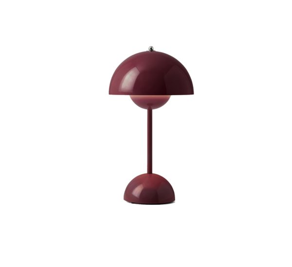 &Tradition Flowerpot VP9 draadloze tafellamp dark plum