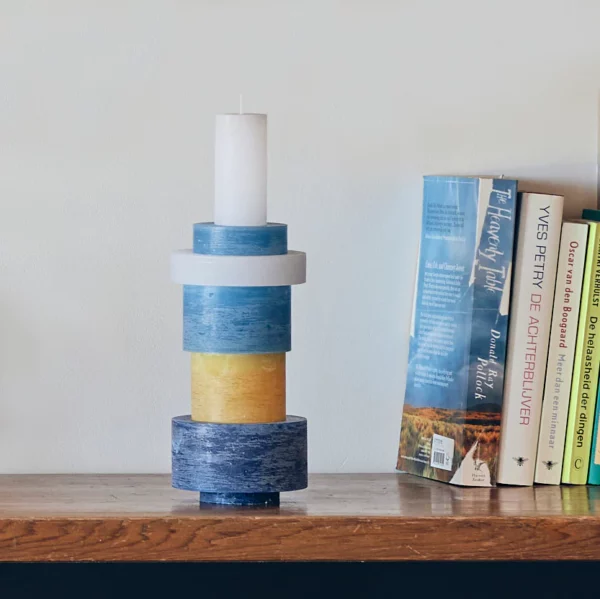 Candle Stack 06 blue - Afbeelding 4