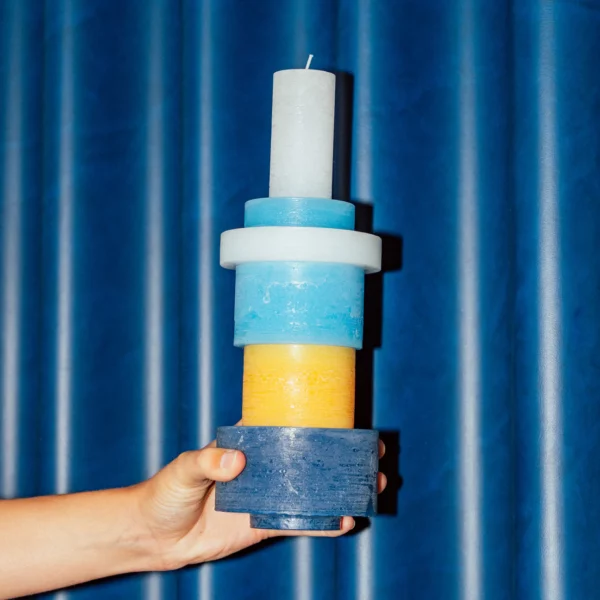 Candle Stack 06 blue - Afbeelding 3