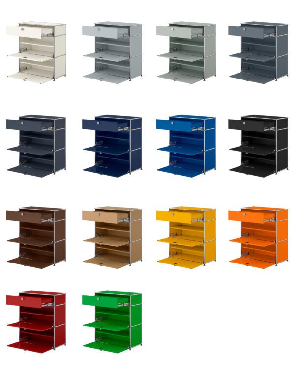 USM Haller Selection Kast met 2 kleppen en 1 lade - Afbeelding 3