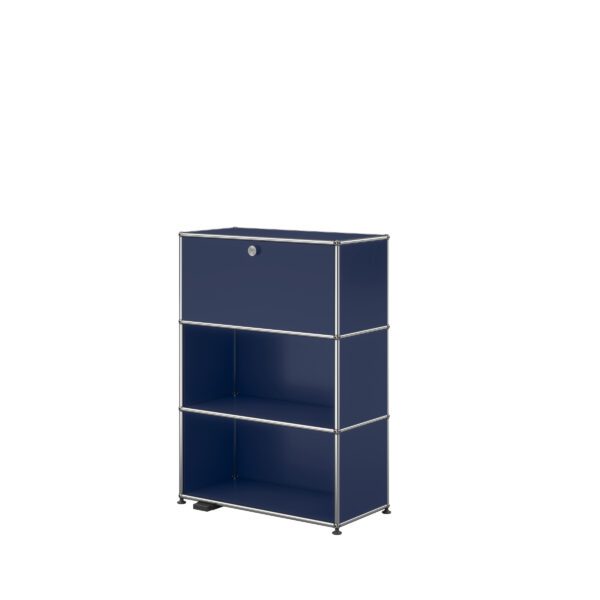 USM Haller Selection Klepkast met verlichting, 2 open modules en 1 klep