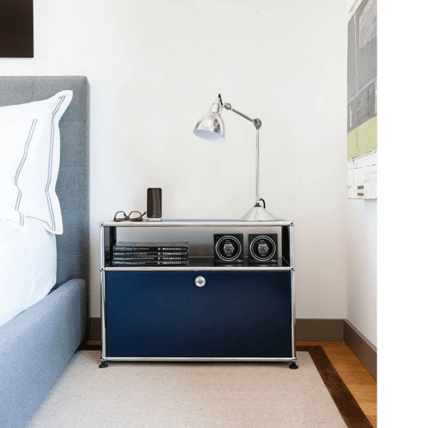 USM Haller Selection Nachtkastje met open module en klep - Afbeelding 2