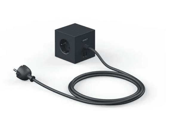 Avolt Square 1 Stekkerblok met USB-C - Zwart - Afbeelding 2