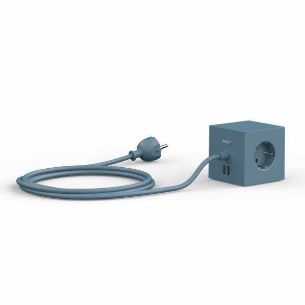 Avolt Square 1 Stekkerblok met USB-C - Blauw - Afbeelding 2
