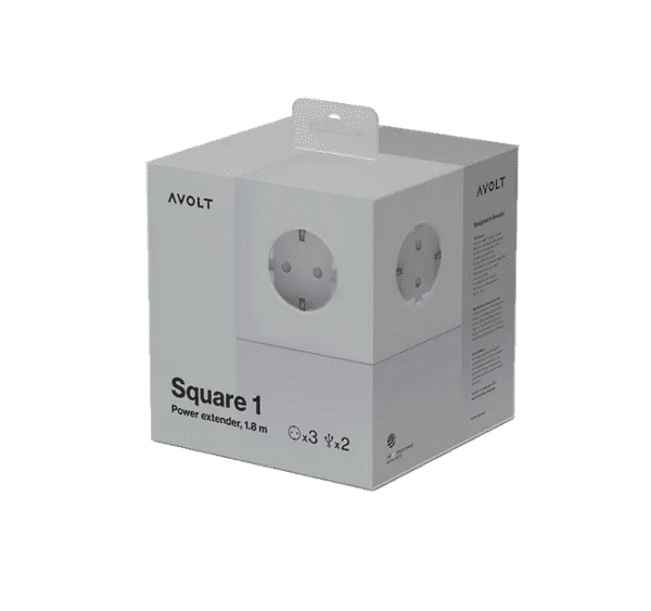 Avolt Square 1 Stekkerblok met USB-C - Grijs - Afbeelding 4