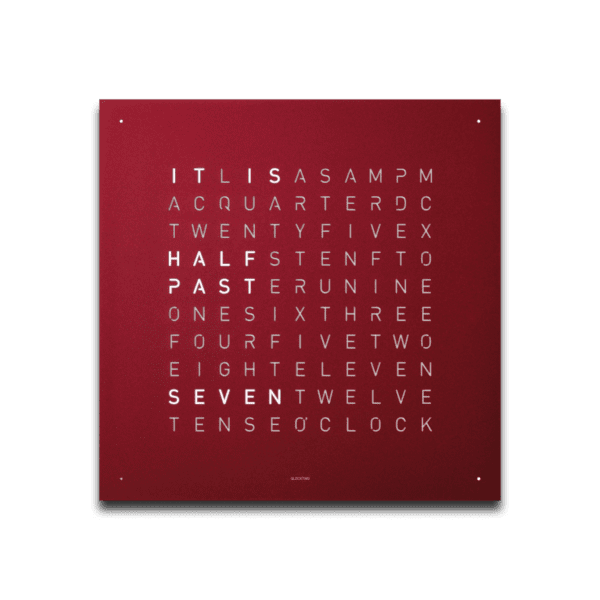 Qlocktwo klok Red velvet