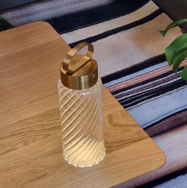 Ichendorf Andon Draadloze Tafellamp - Gedraaid glas - Afbeelding 5