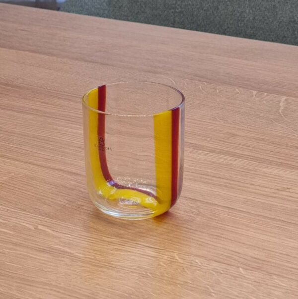 Ichendorf Drinkglas Gesti Yellow-Bordeaux ''U'' - Afbeelding 2