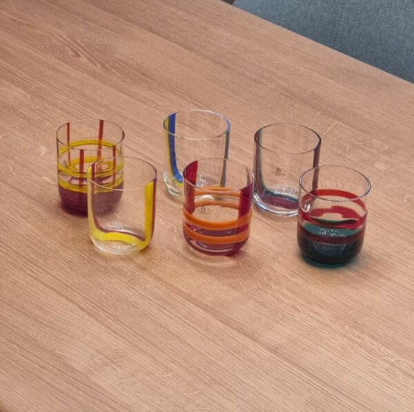 Ichendorf Drinkglas Gesti Bordeaux-Light Turquoise ''U'' - Afbeelding 3